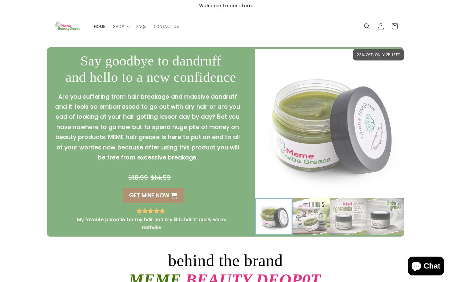 memearganoil.com homepage screenshot