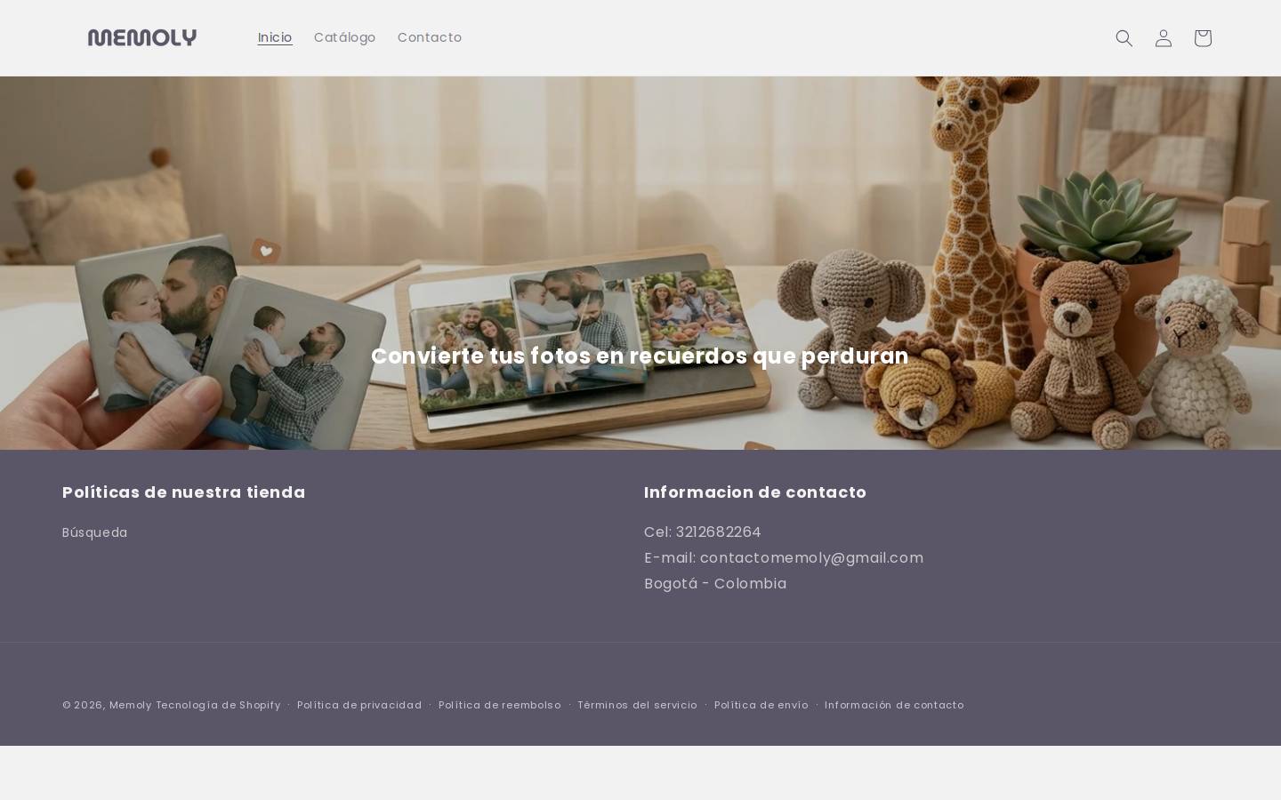 memoly.co homepage screenshot
