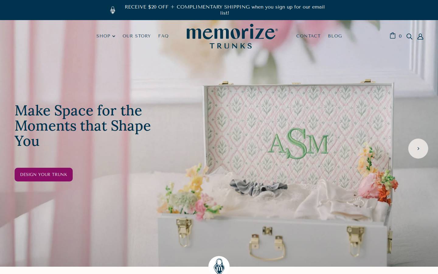 memorizeyourlife.com homepage screenshot