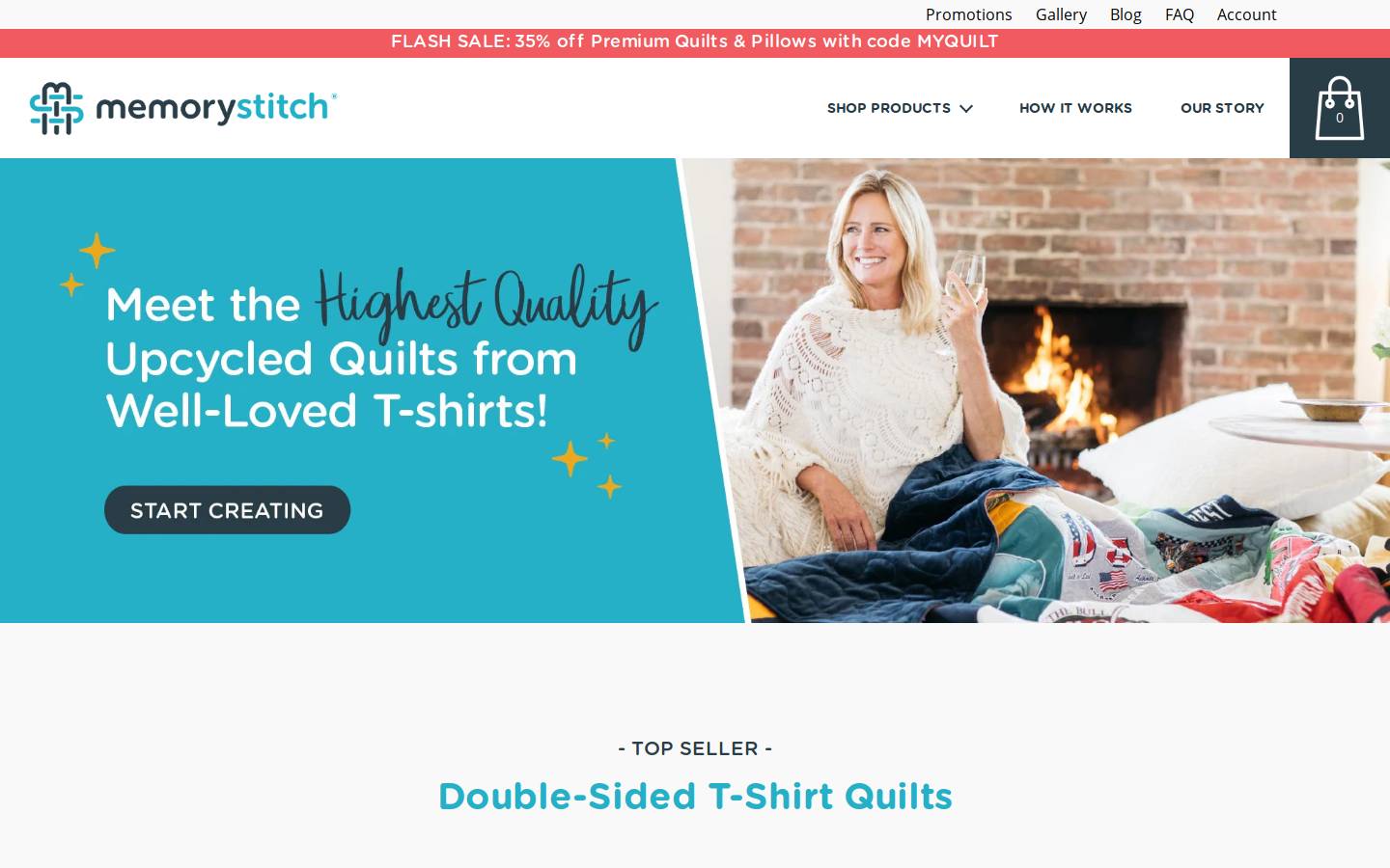 memorystitch.com homepage screenshot