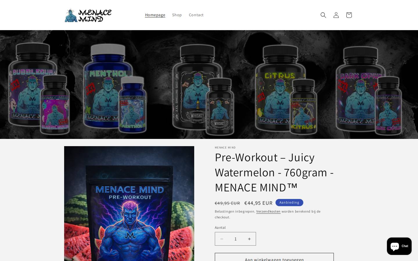 menacemind.nl homepage screenshot