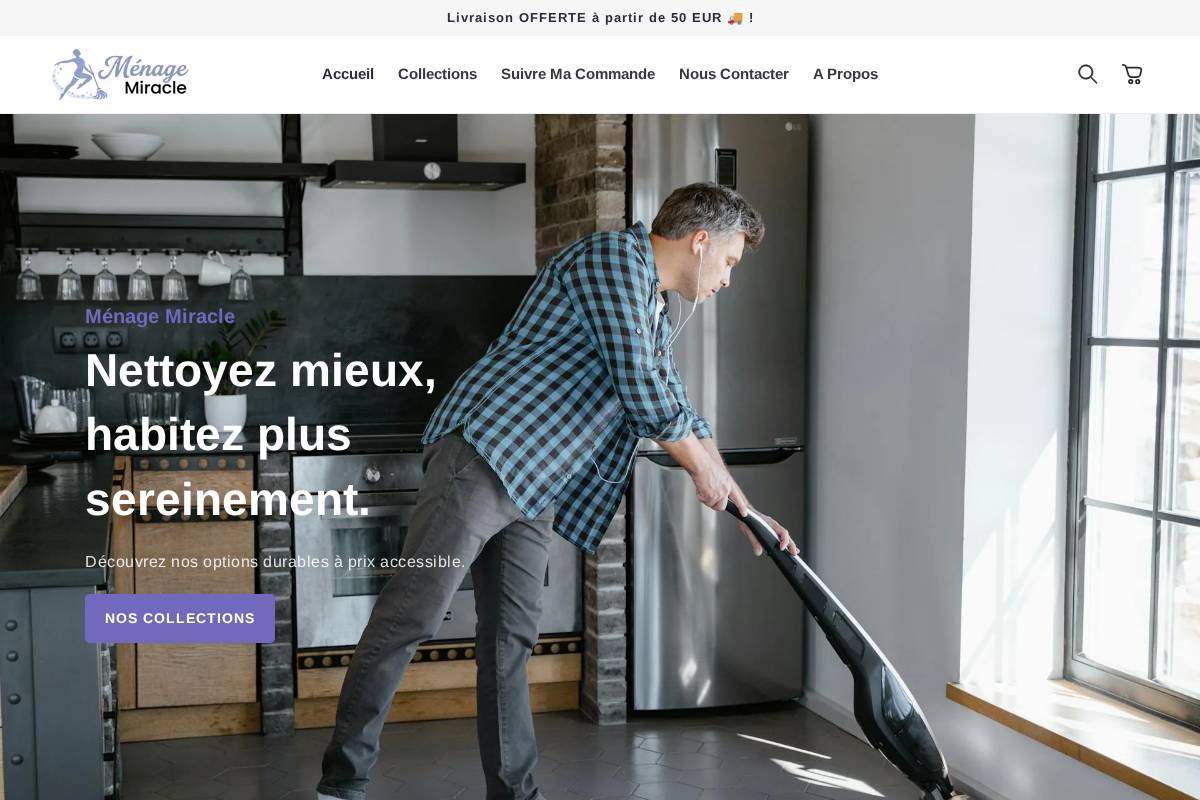 menagemiracle.com homepage screenshot