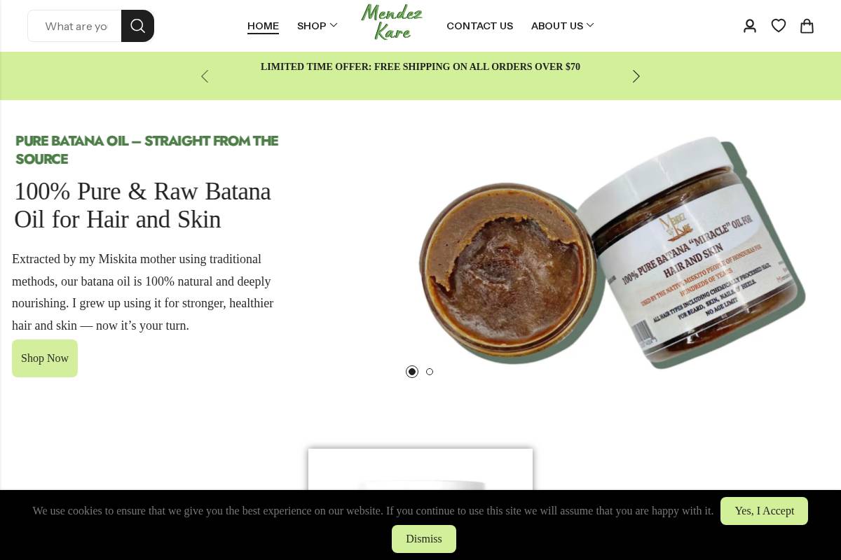 mendezkare.com homepage screenshot