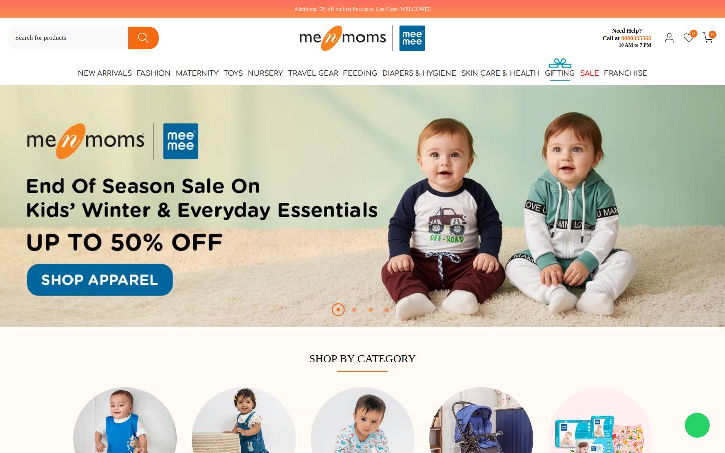 menmoms.in homepage screenshot