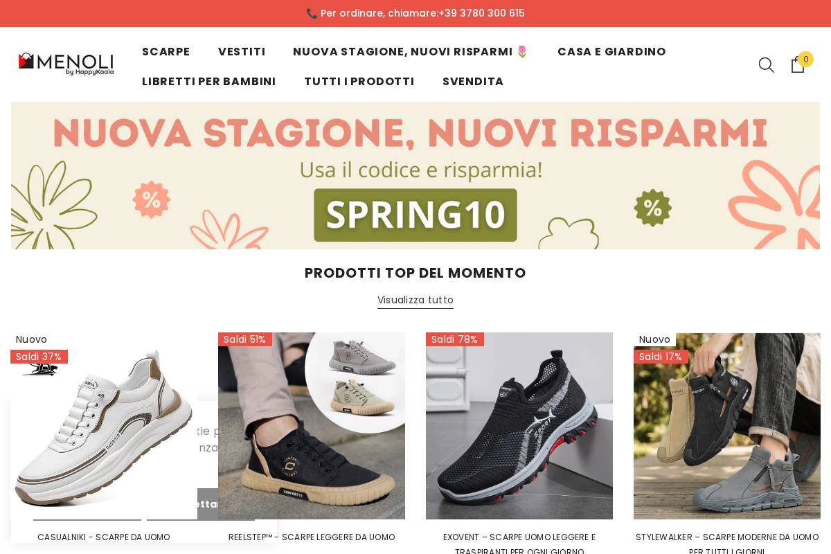 menoli.it homepage screenshot