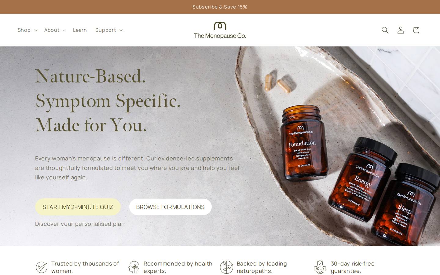 menopauseco.com homepage screenshot