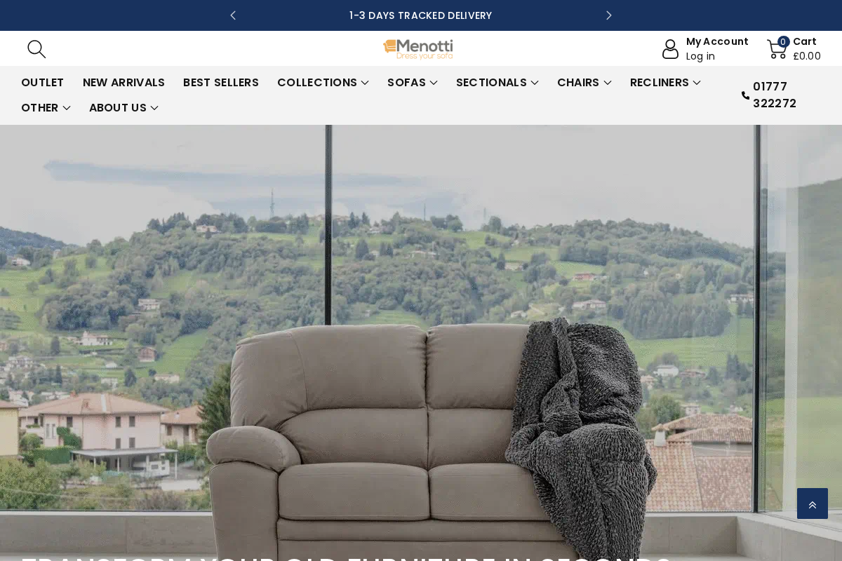 Menotti homepage screenshot
