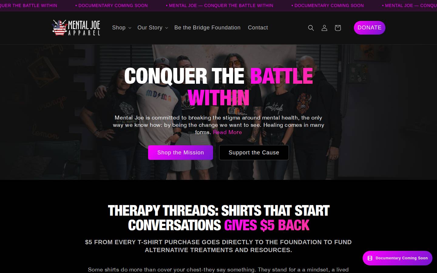 mentaljoe.com homepage screenshot