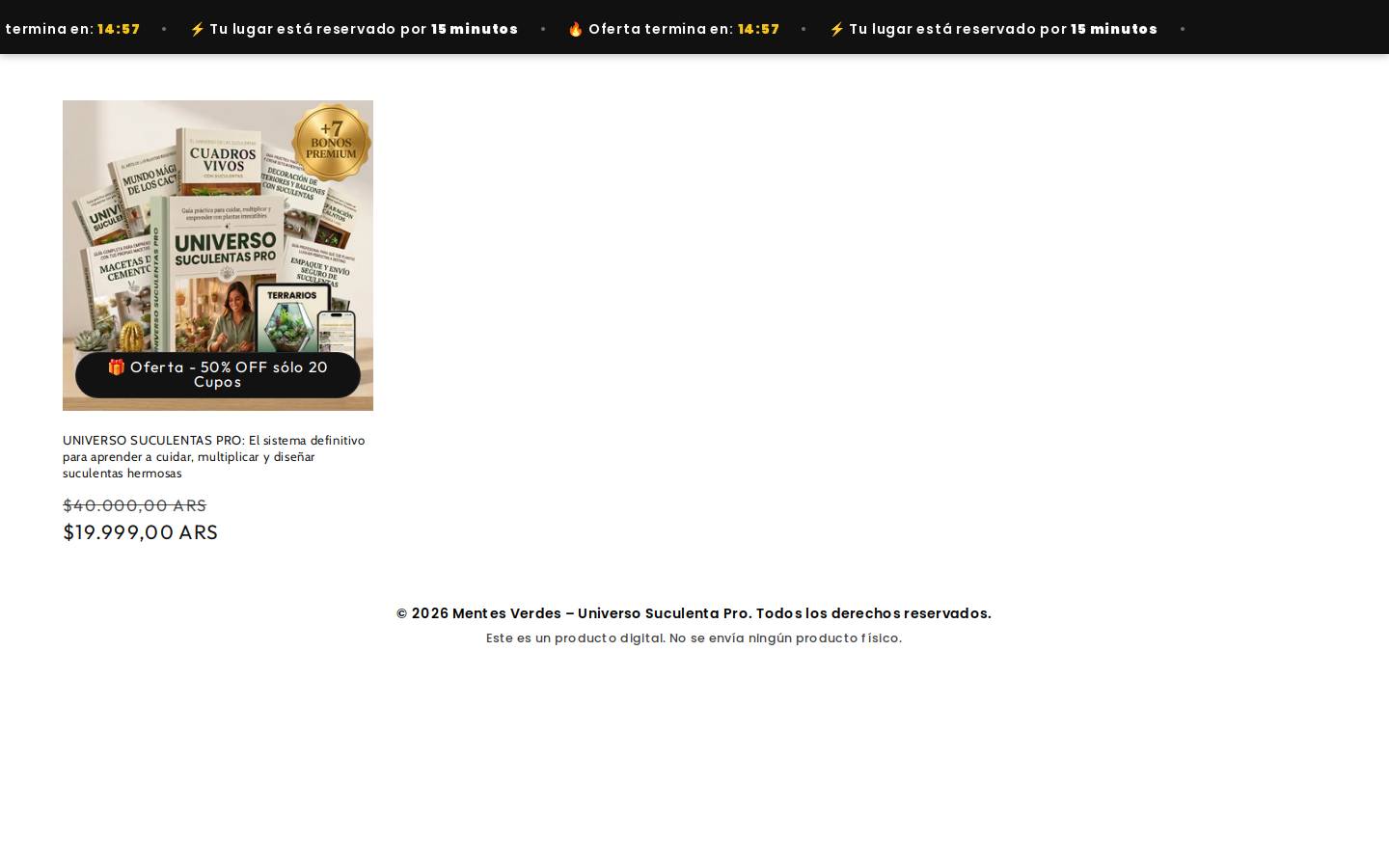 mentesverdes.com homepage screenshot