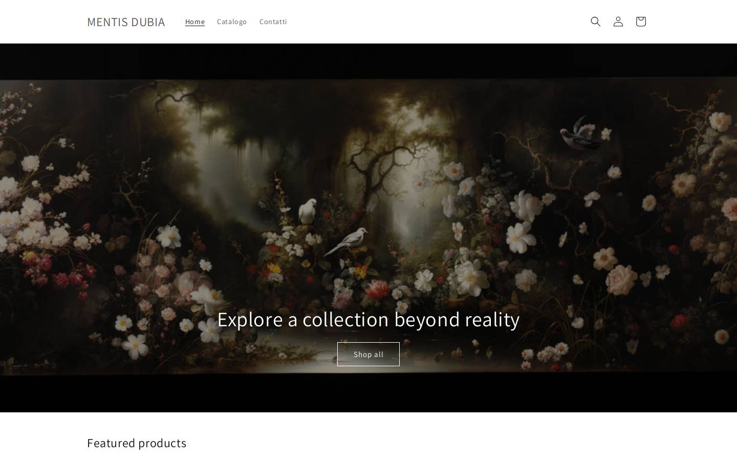 mentisdubia.com homepage screenshot