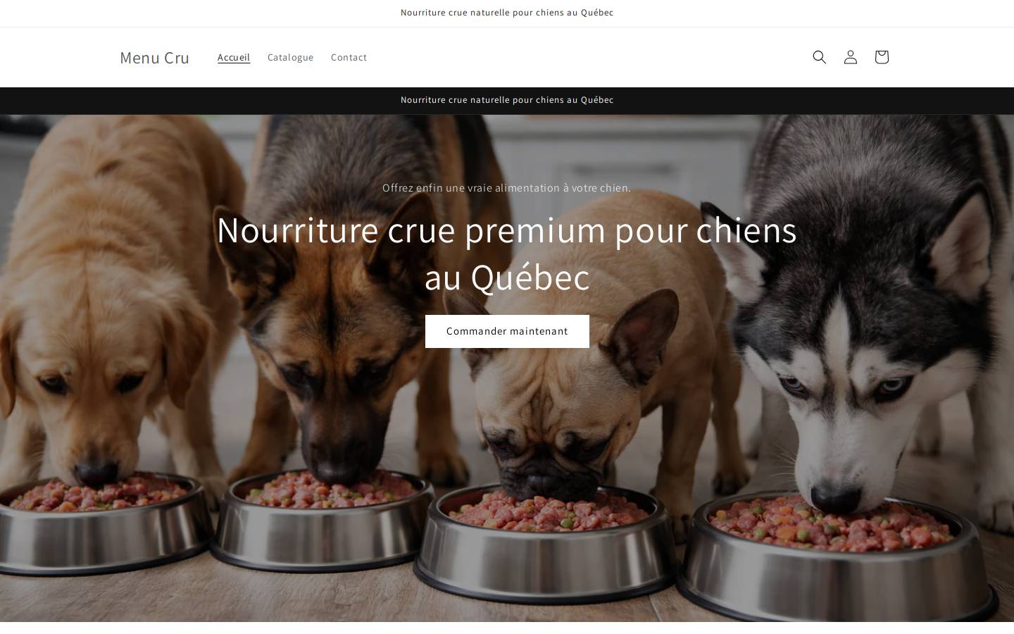 menucru.com homepage screenshot