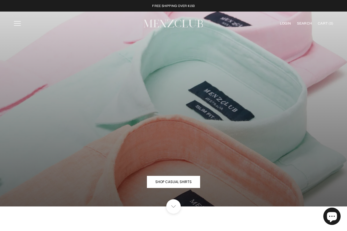 Menzclub homepage screenshot