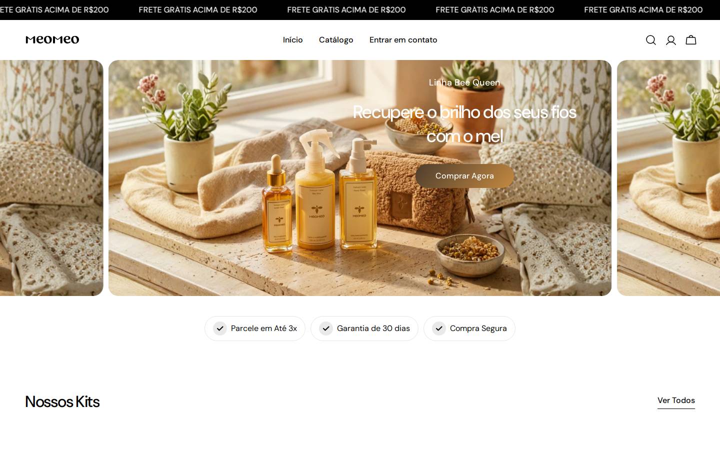 meomeo.com.br homepage screenshot