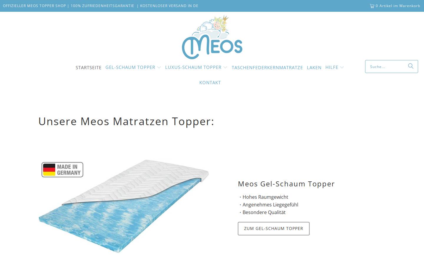 meos.de homepage screenshot