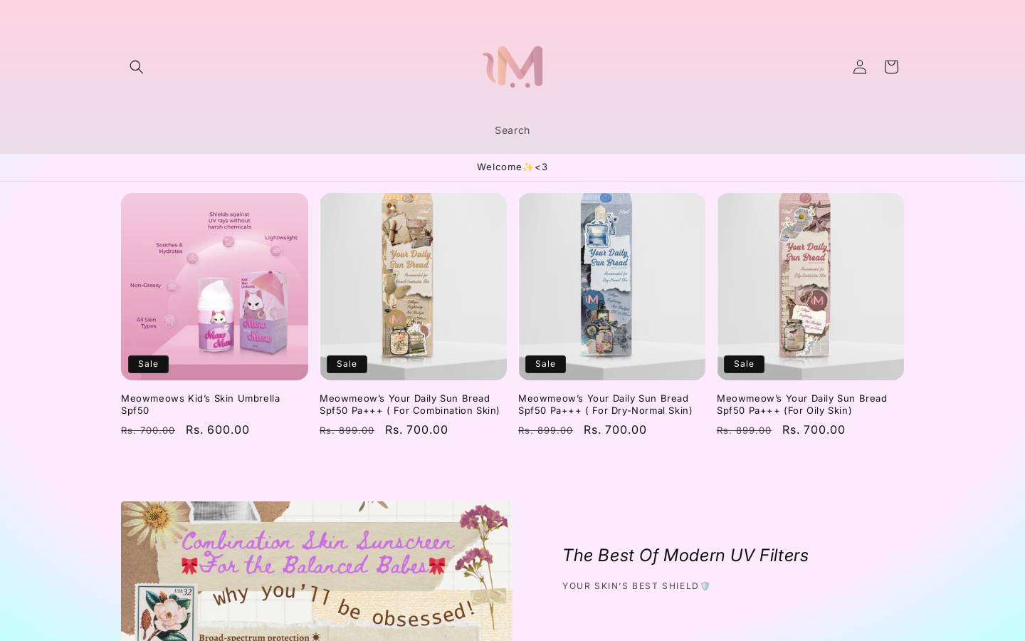 meowmeowbeauty.com homepage screenshot
