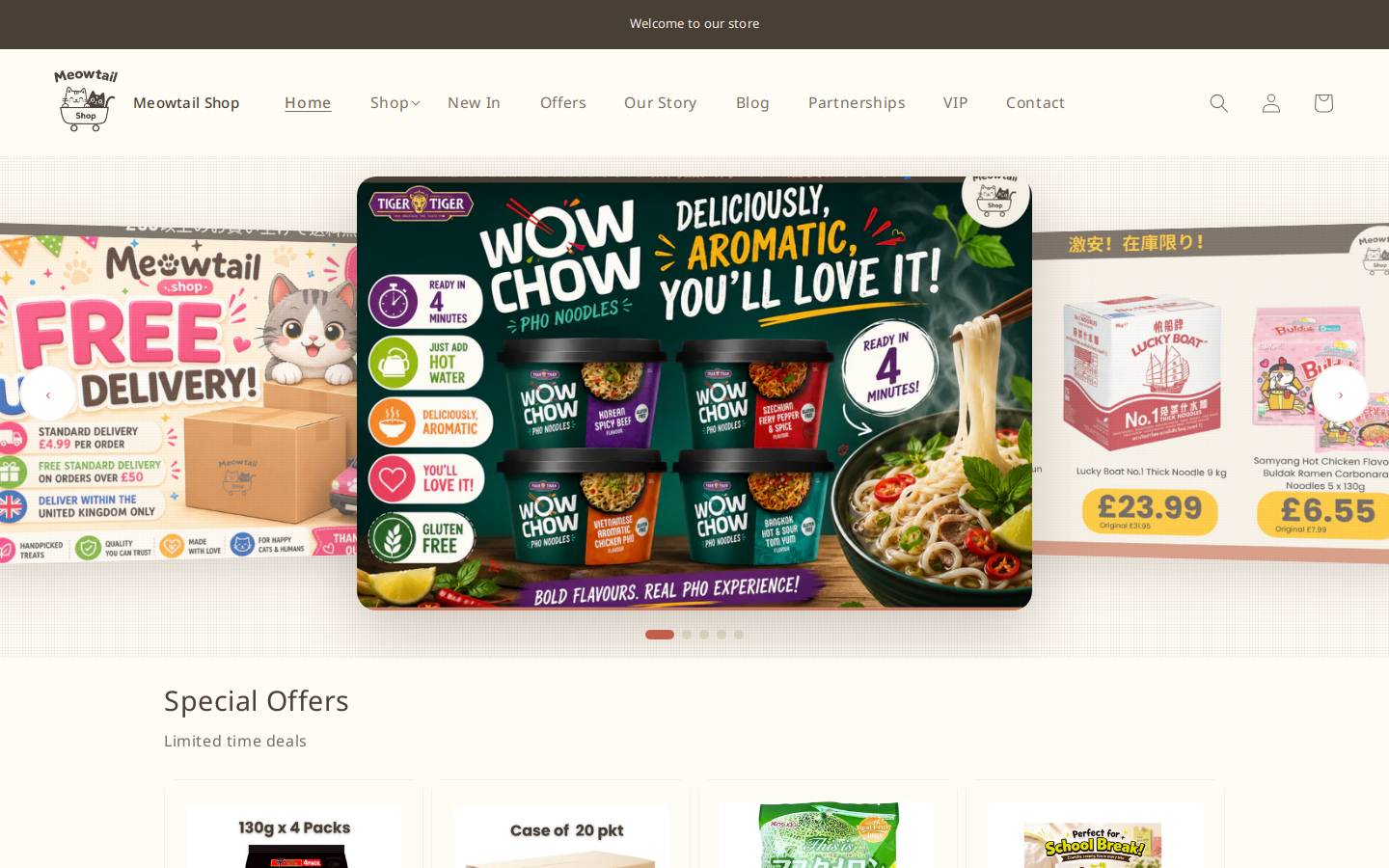 meowtail.shop homepage screenshot