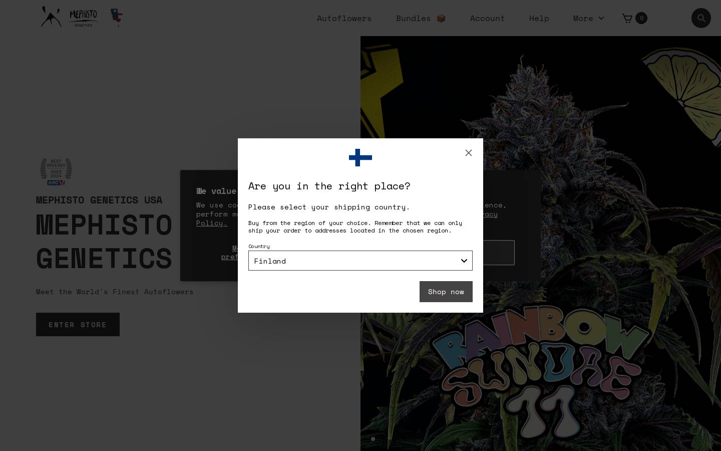 Mephistogenetics homepage screenshot
