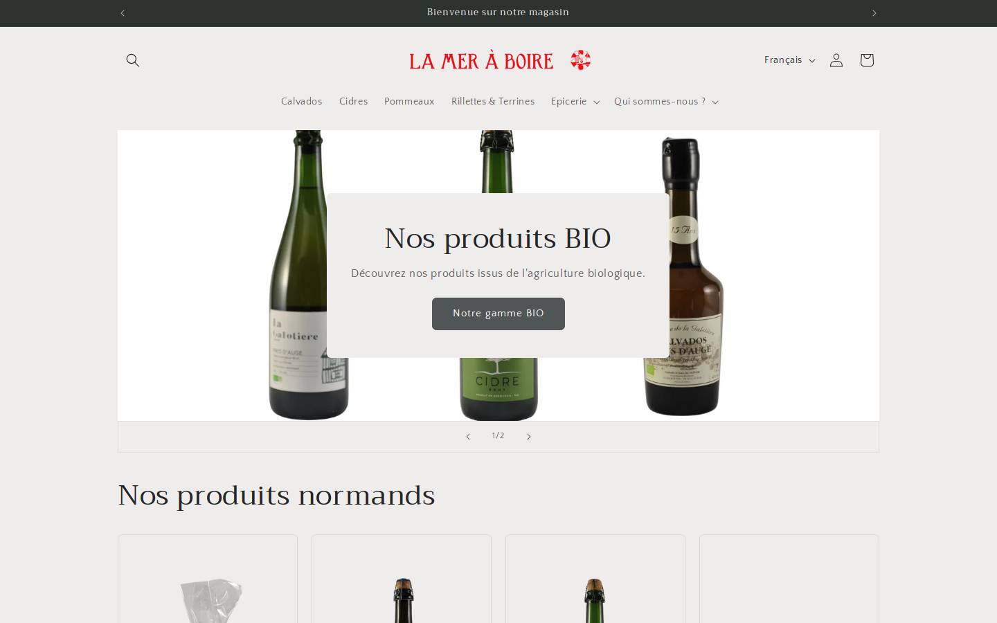 mer-a-boire.com homepage screenshot