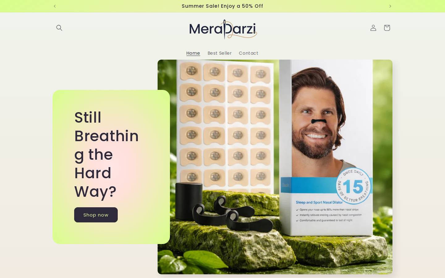 meradarzi.com homepage screenshot
