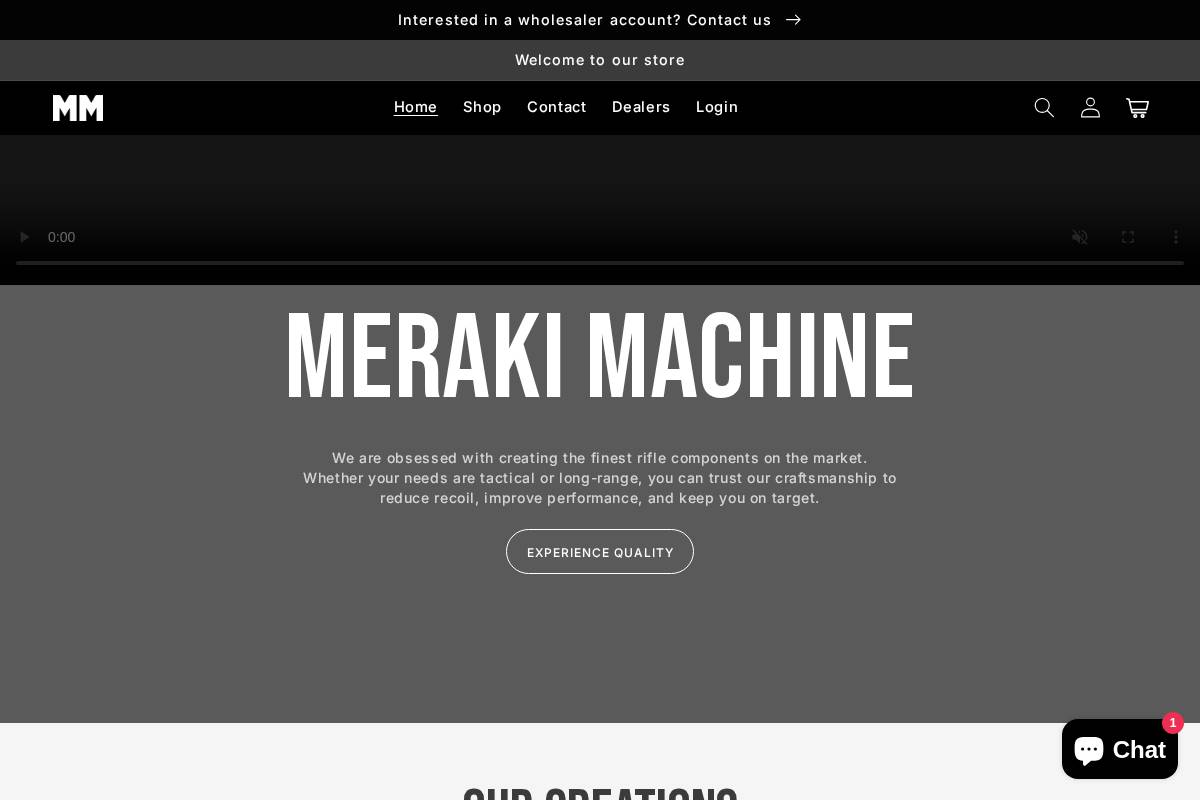 merakimachine.com homepage screenshot