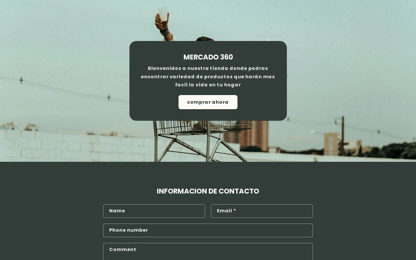mercado360colombia.com homepage screenshot