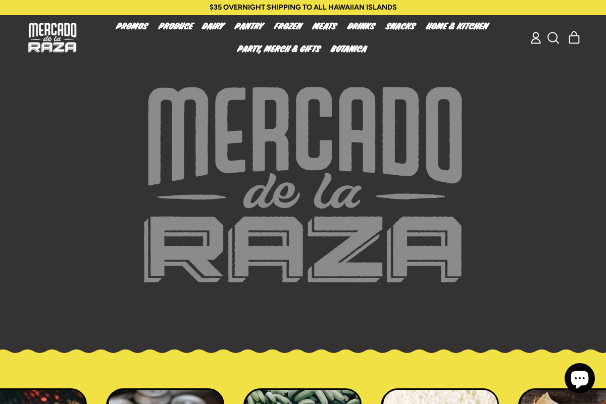 mercadodelaraza.com homepage screenshot