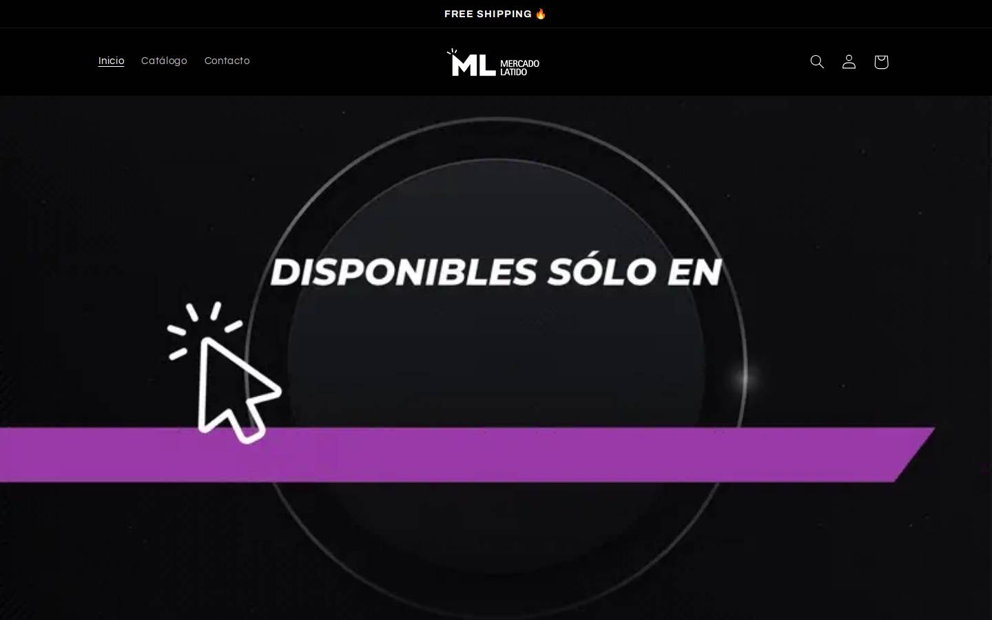 mercadolatido.com homepage screenshot