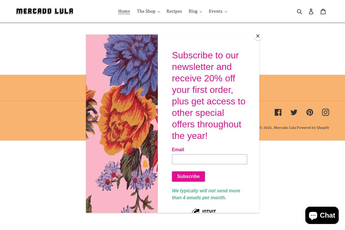 mercadolula.com homepage screenshot