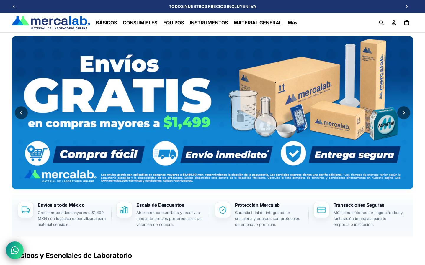 mercalab.com homepage screenshot