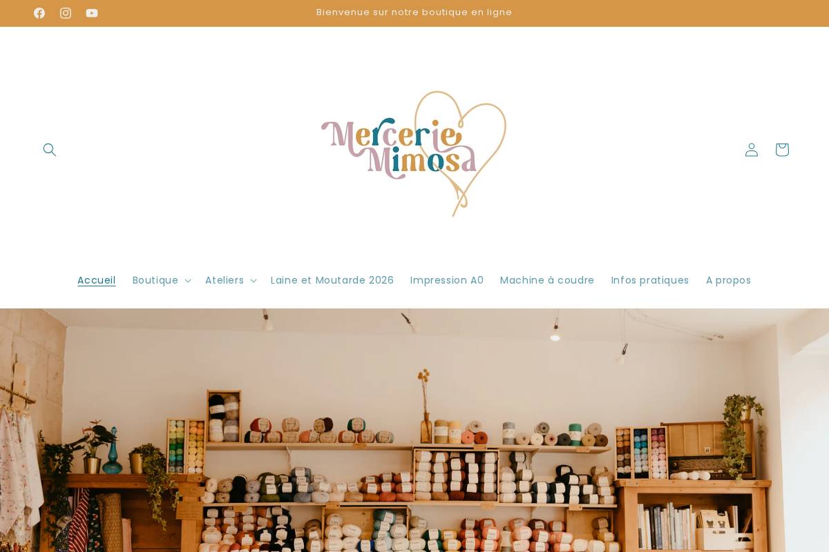 merceriemimosa.fr homepage screenshot
