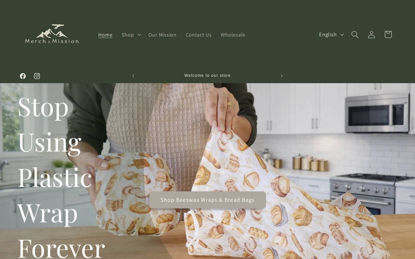 merchandmission.store homepage screenshot
