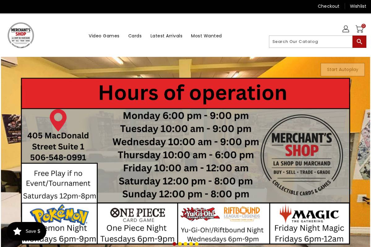 merchantsinventory.ca homepage screenshot