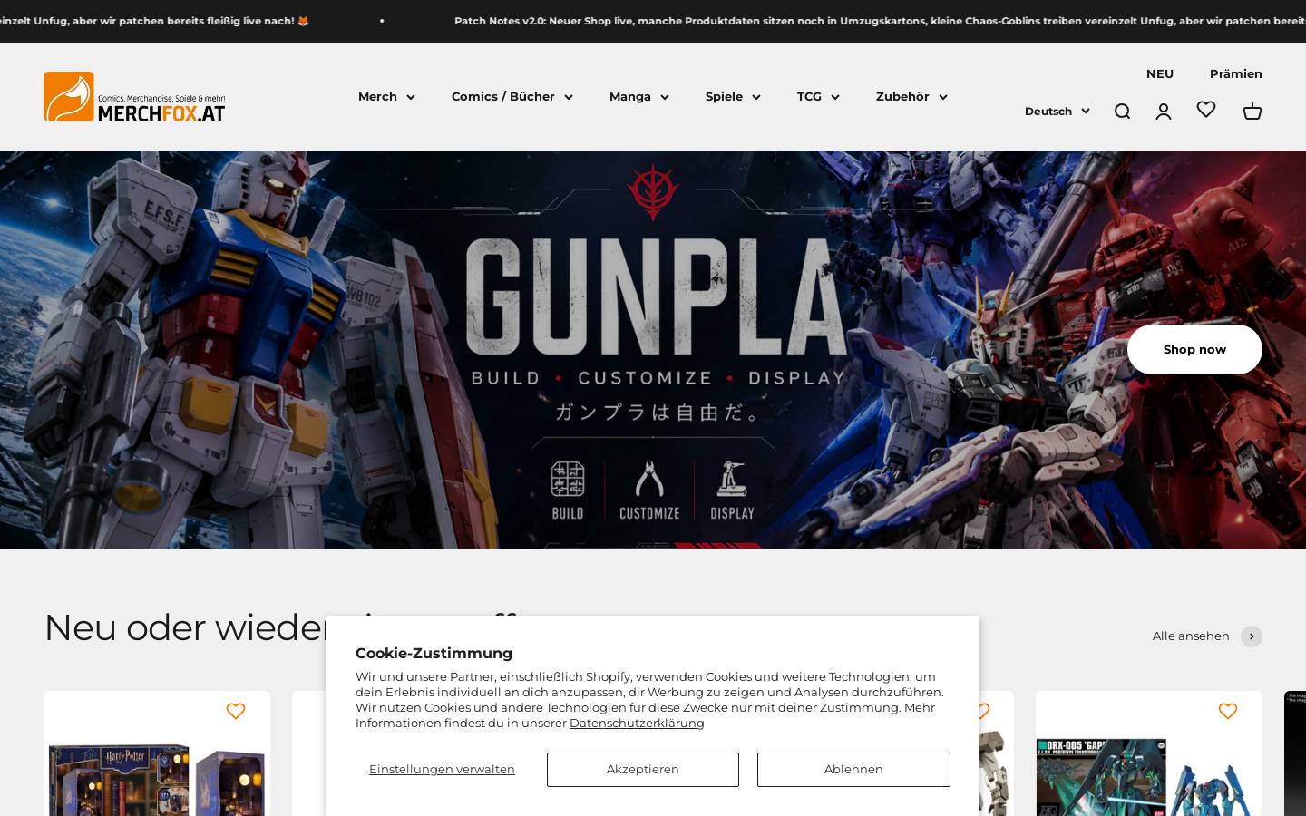 MerchFox.Com homepage screenshot