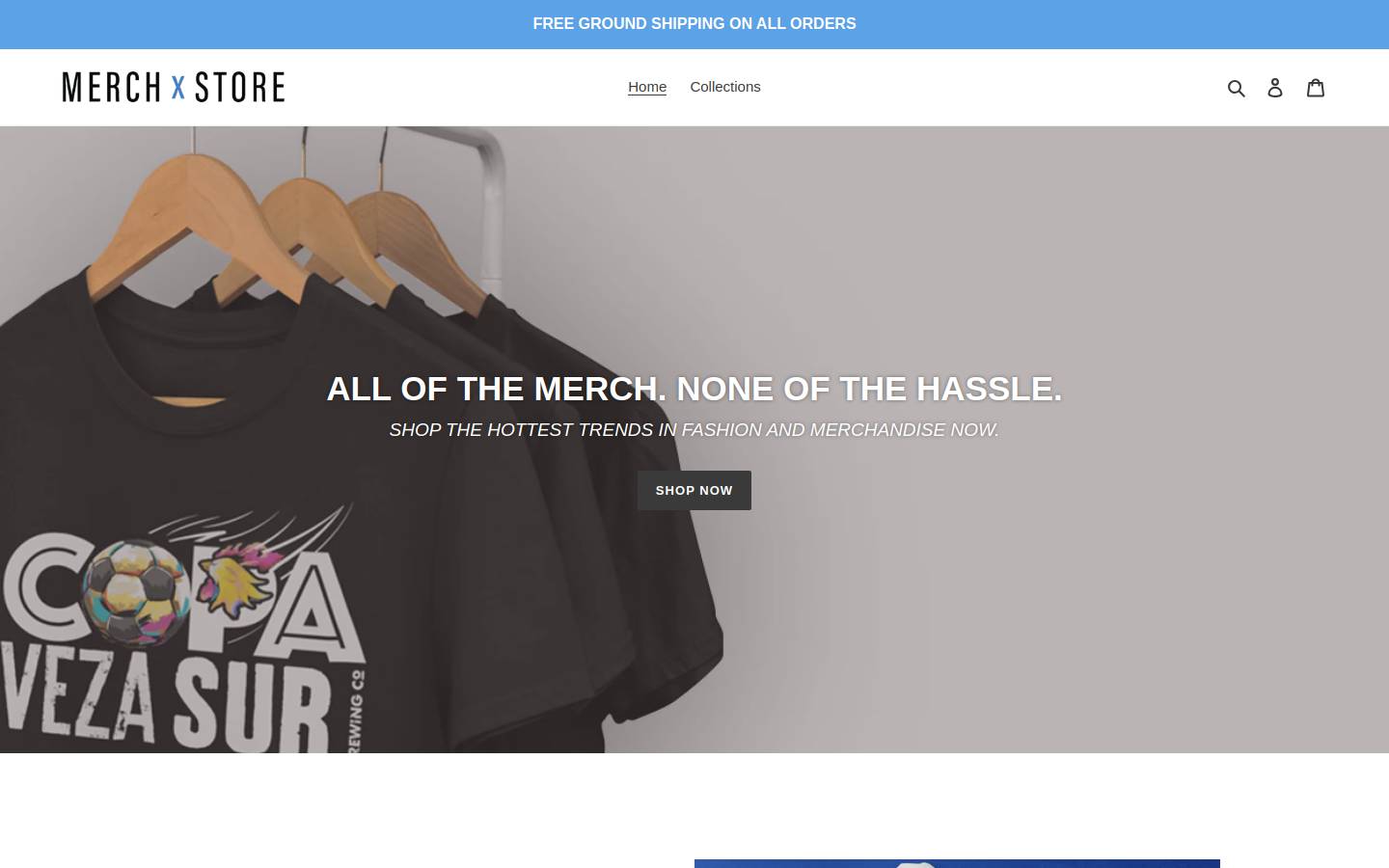 merchstore.com homepage screenshot