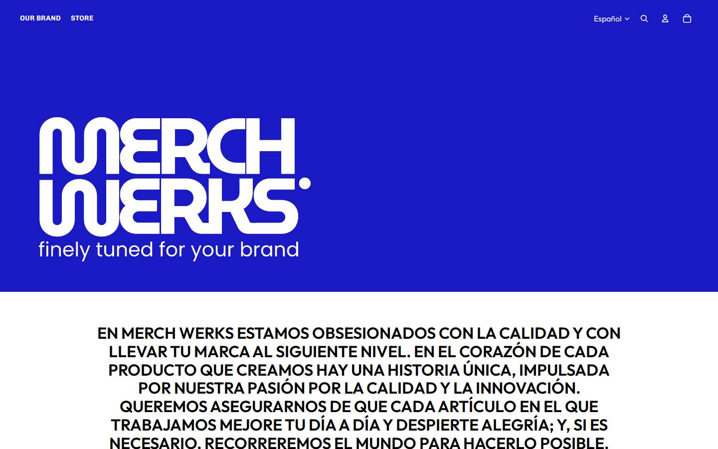 merchwerks.com homepage screenshot