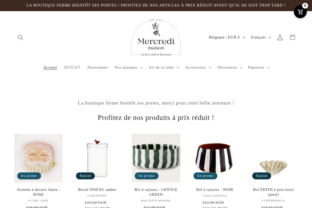 Mercredi Maison homepage screenshot