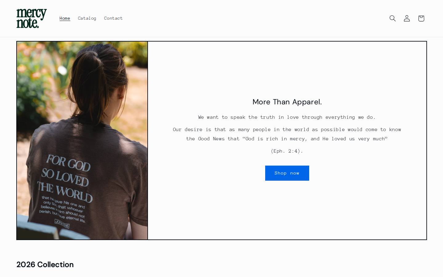 mercynote.com homepage screenshot
