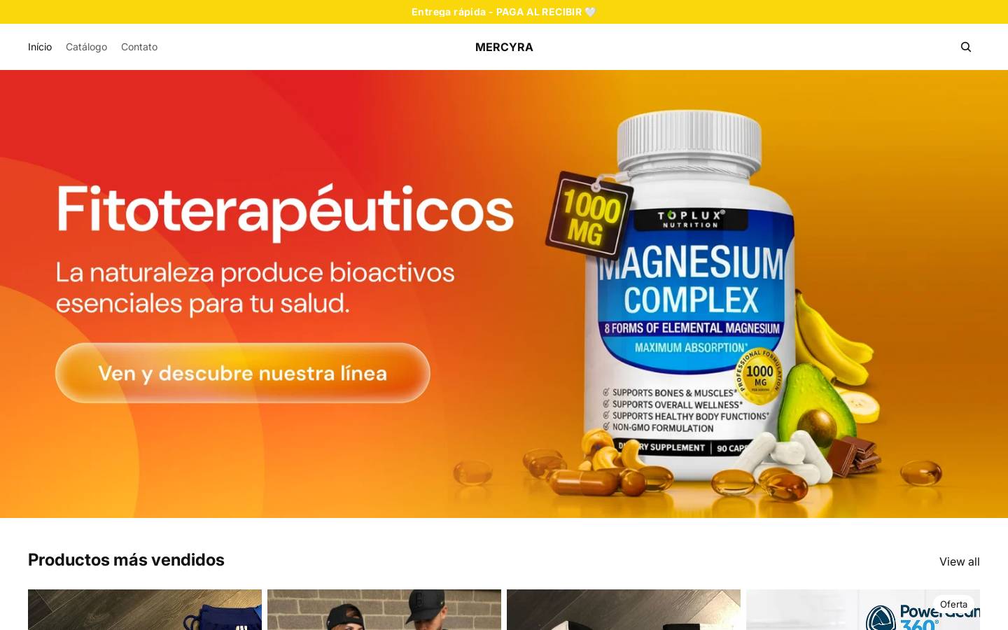 mercyra.com homepage screenshot
