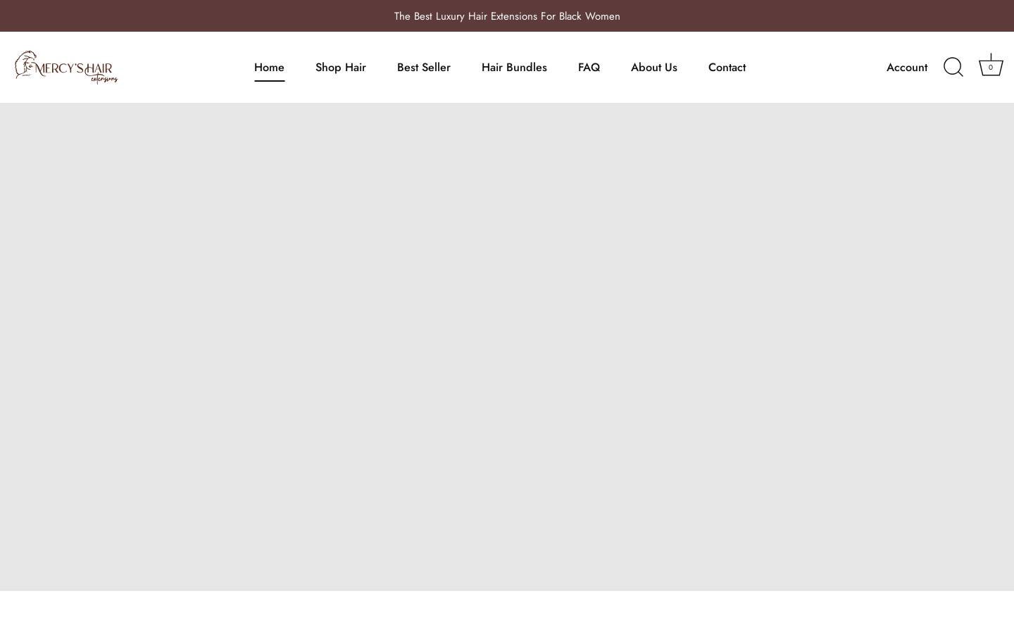 mercyshair.com homepage screenshot