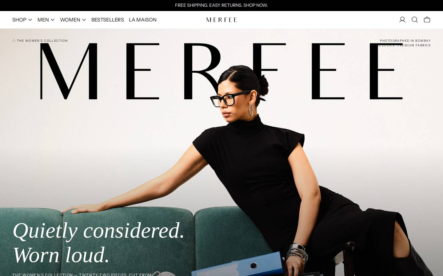 merfee.in homepage screenshot