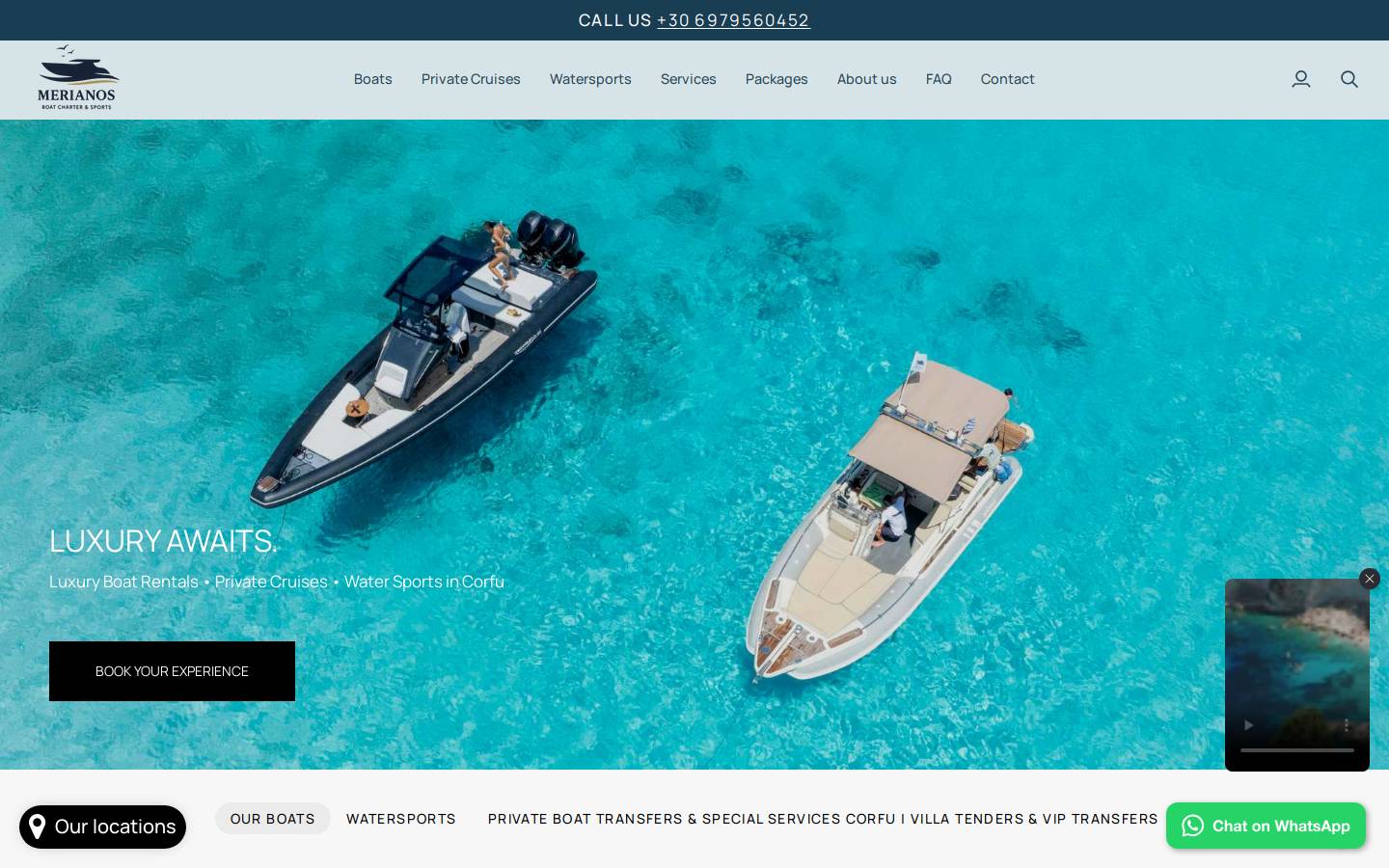 merianosboats-sports.com homepage screenshot