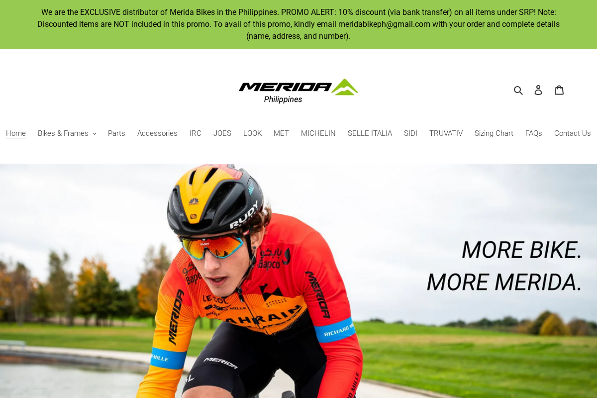 Merida Philippines homepage screenshot