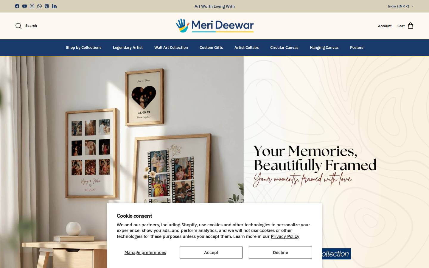 merideewar.com homepage screenshot