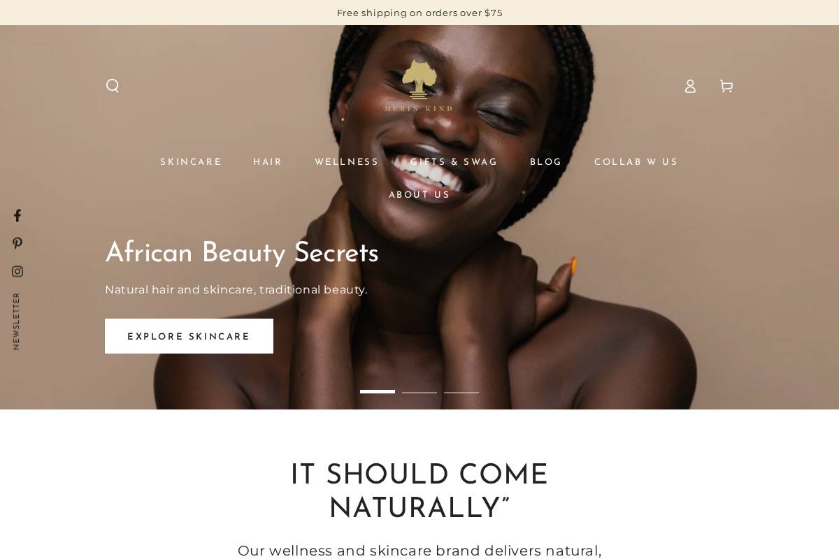 merinkind.com homepage screenshot