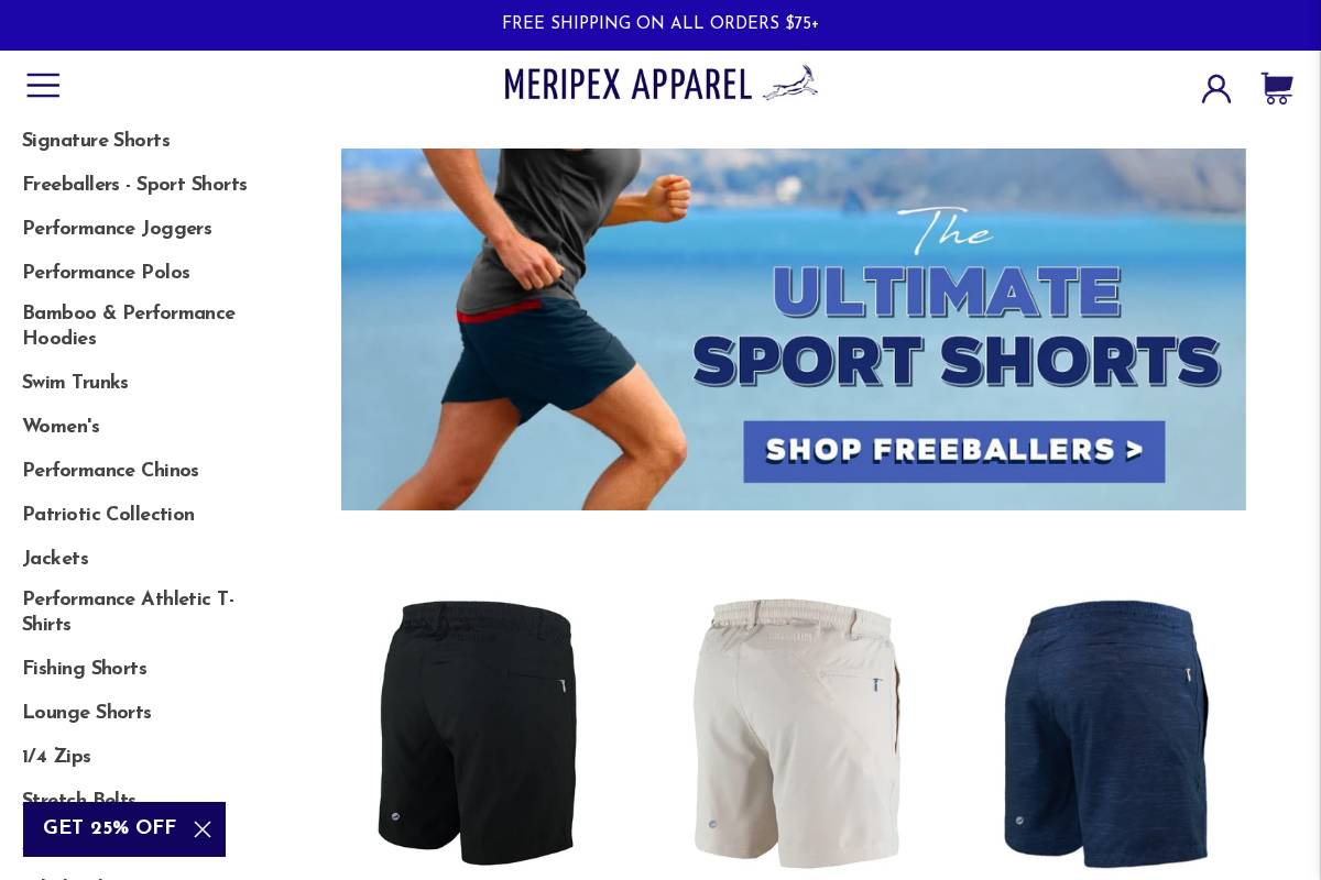 meripex.com homepage screenshot