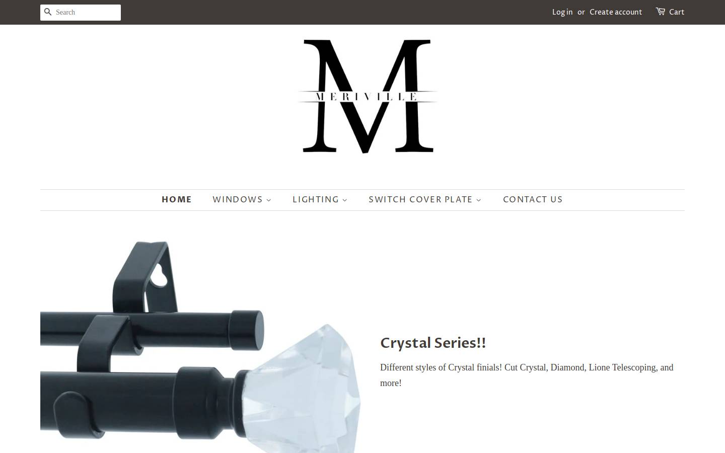 meriville.com homepage screenshot