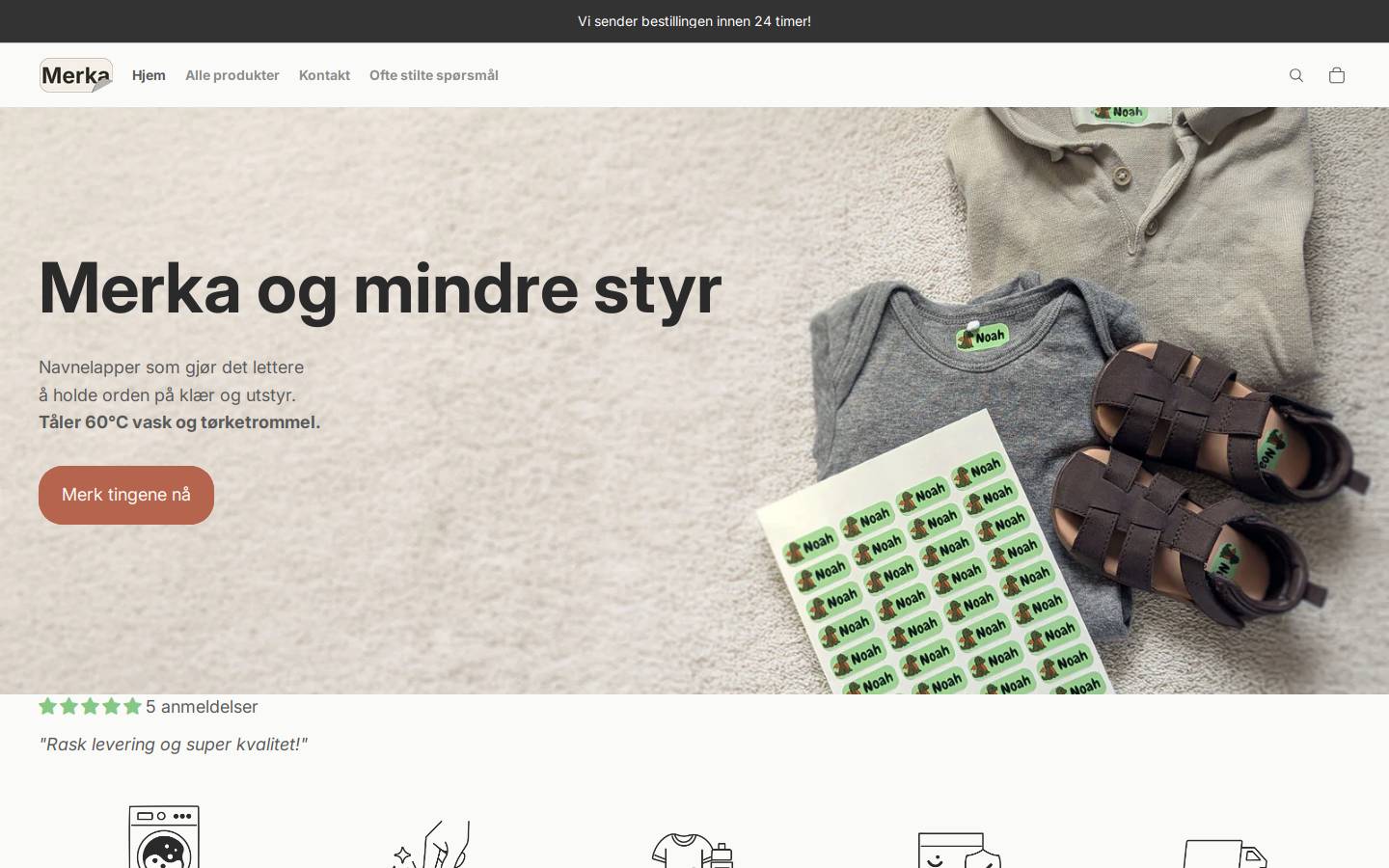 Merka homepage screenshot