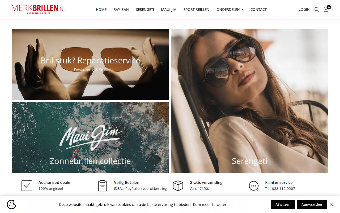 Merkbrillen homepage screenshot