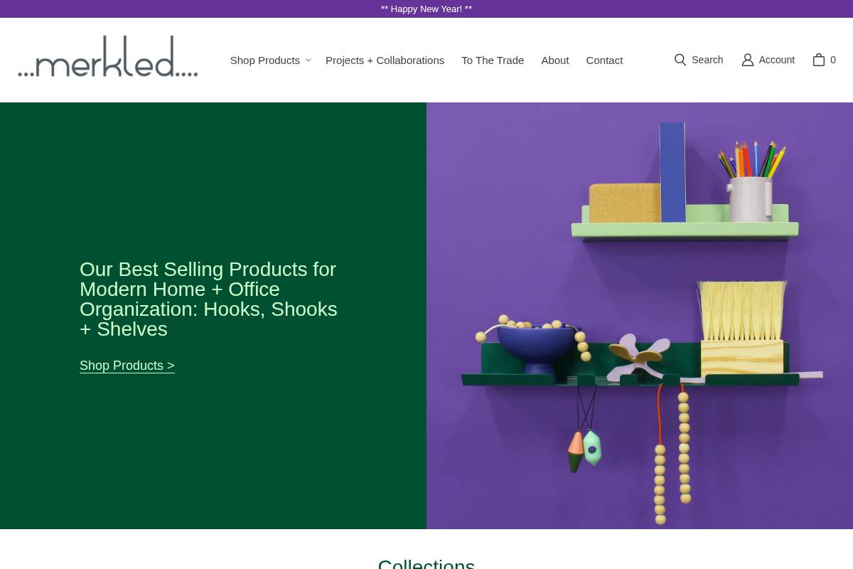 merkled.com homepage screenshot