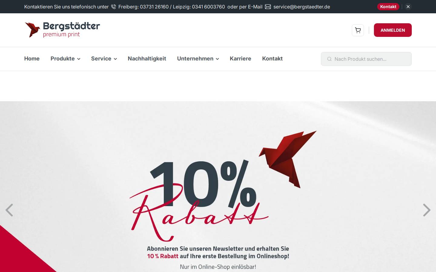 merkurdruck.de homepage screenshot